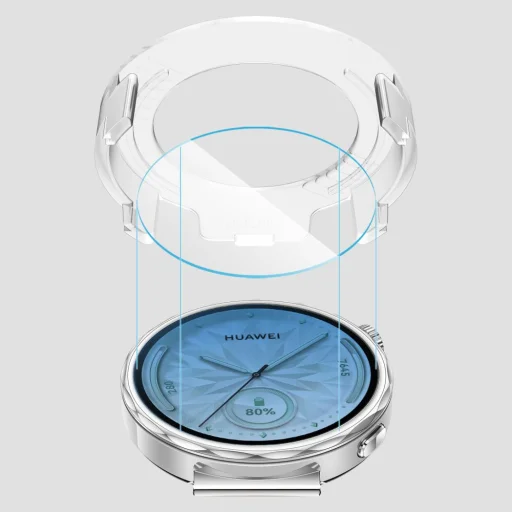 Edzett Üveg Tech-protect Easy Set+ 2-csomag Huawei Watch Gt 5 (41 Mm) Átlátszó üvegfólia - 4