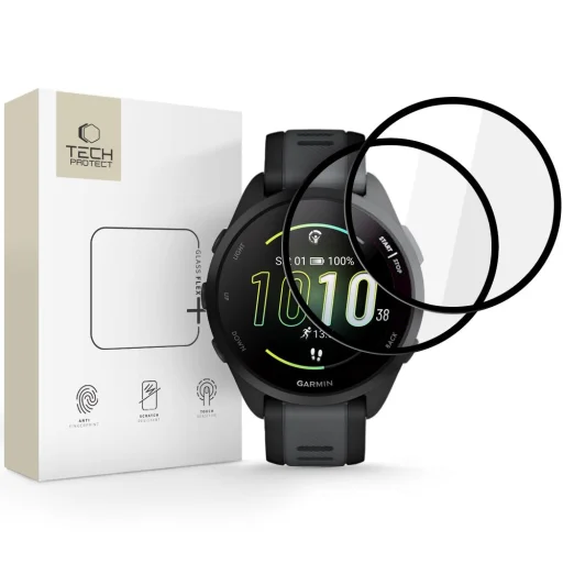 Tech-Protect Glass Flex+ 2-pack Garmin Forerunner 165 / 165 Music Fekete üvegfólia - 1