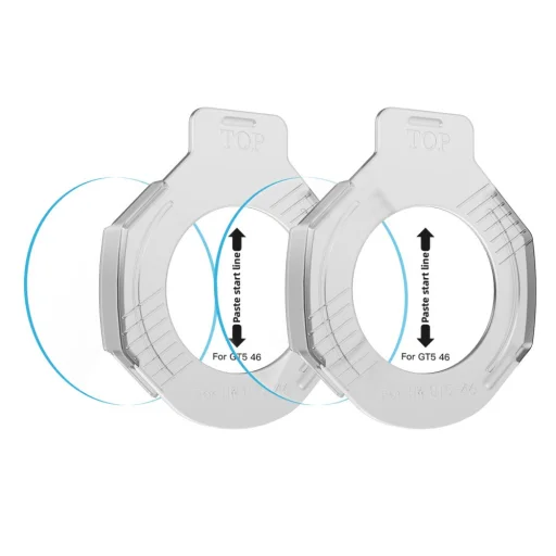 Edzett üveg Tech-protect Easy Set+ 2-pack Huawei Watch GT 5 (46 mm) átlátszó üvegfólia - 3