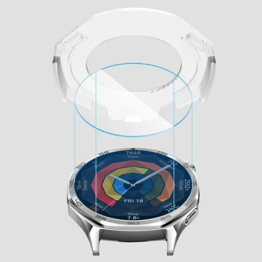 Edzett üveg Tech-protect Easy Set+ 2-pack Huawei Watch GT 5 (46 mm) átlátszó üvegfólia - 4