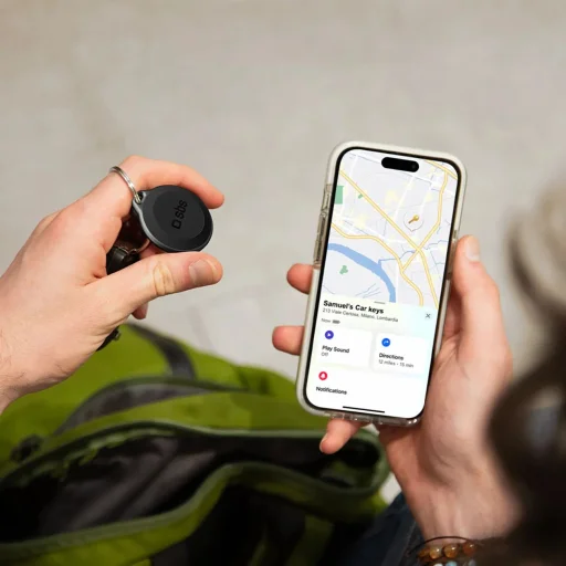 SBS Track My Circle vízálló IP65 lokátor Apple Find My kompatibilis - Fekete - 8