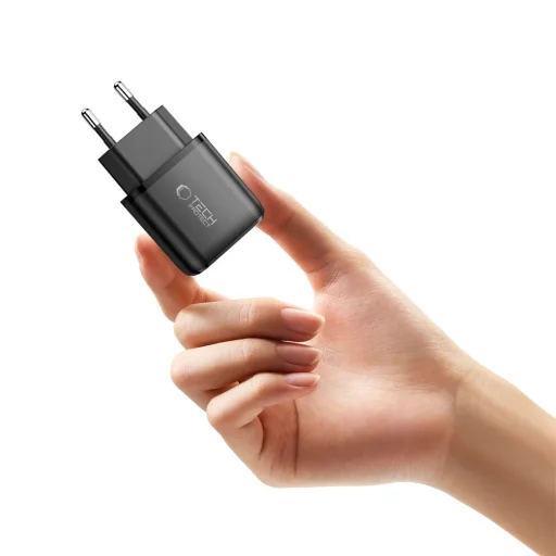 Tech-protect Nca45w-gan 2-port Hálózati Töltő Pd 45w / Qc3.0 Fekete - 5