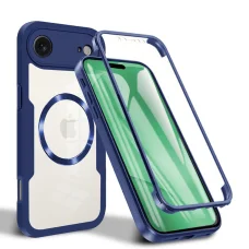  iPhone 17 Air Kék - Techsuit ColorVerse 360 MagSafe Sorozat + Képernyővédő tok