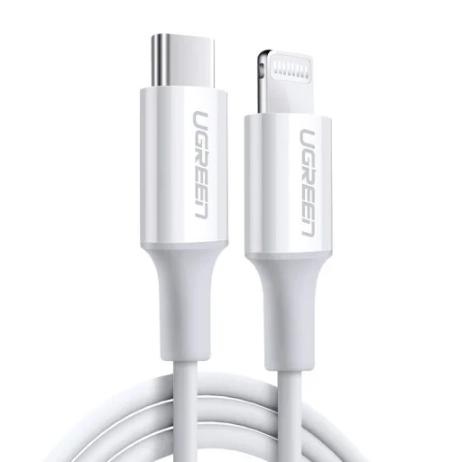 Ugreen US171 Lightning - USB-C PD kábel 20W 3A 480Mb/s 1.5m - fehér - 2