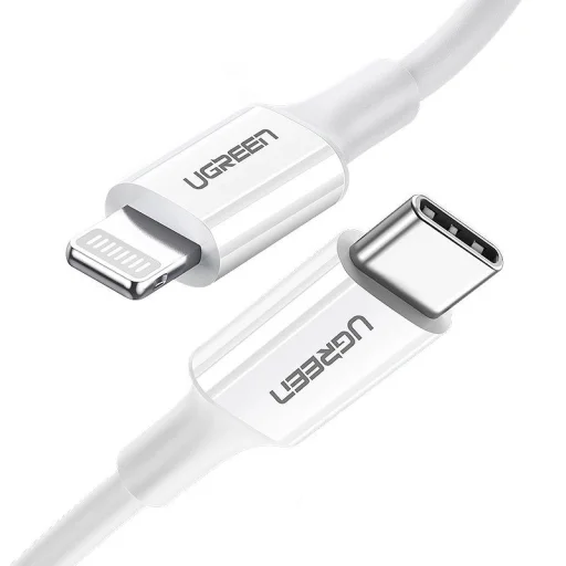 Ugreen US171 Lightning - USB-C PD kábel 20W 3A 480Mb/s 1.5m - fehér - 1