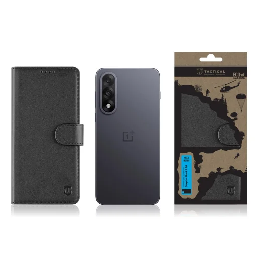 Tactical Field Notes fliptok OnePlus Nord 5 5G-hez - Fekete tok - 3