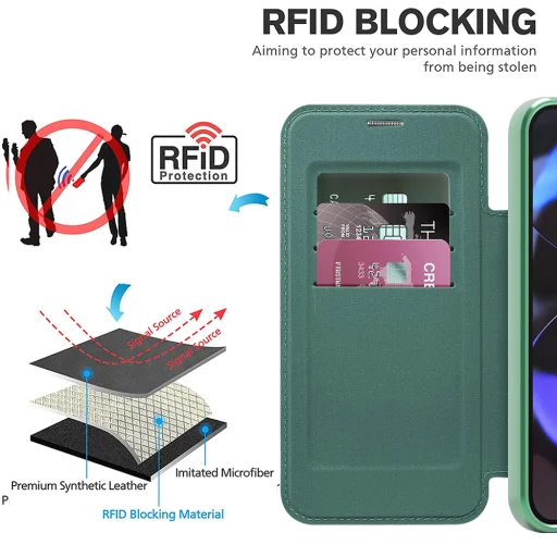 Google Pixel 10 / 10 Pro - SmartMag Tok - Techsuit - Zöld tok - 5