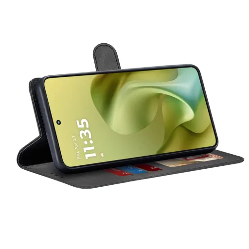 Motorola Moto G86 - Napló Fekete Techsuit tok - 3