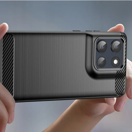 Motorola Moto G86 - Techsuit - Carbon Silicone - Fekete tok - 5