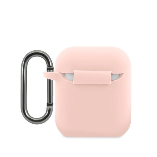  AirPods 1/2 Pink Lacoste Folyékony Szilikon Fényes Nyomtatott Logós Tok - 2