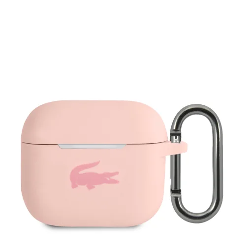 AirPods 3 Pink Lacoste Liquid Silicone Fényes Logó Nyomtatás Tok - 1