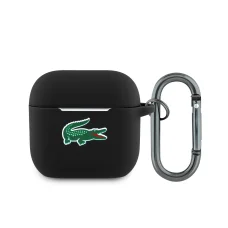  AirPods 4 fekete Lacoste Liquid Silicone Croc Logó tok
