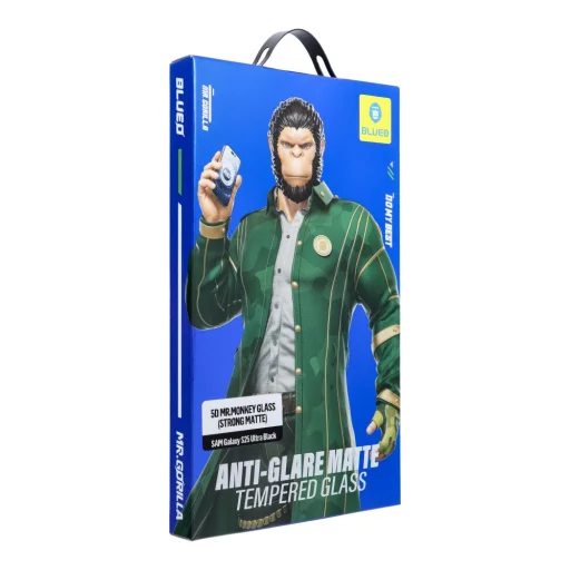  Samsung Galaxy S25 Ultra Fekete 5D Mr. Monkey üvegfólia (AG Matt Üveg) - 1