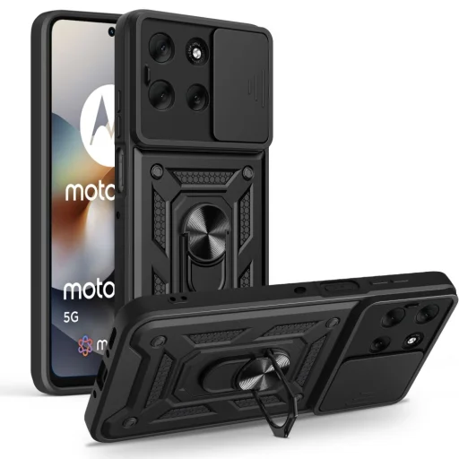 Tech-protect Camshield Pro Motorola Moto G56 5g fekete tok - 1