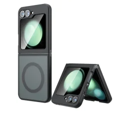 PureFrost MagSafe Techsuit - Samsung Galaxy Z Flip6 - Matt fekete. tok