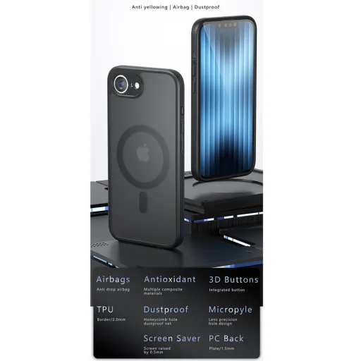 iPhone 11 Pro Techsuit MagSafe - PureFrost - Fekete Matt. tok - 3