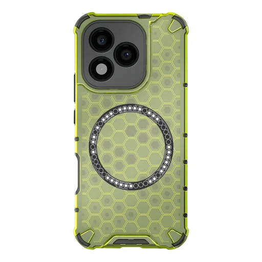  Honor 400 Lite Lime Zöld Techsuit HoneyComb Shield MagSafe kompatibilis tok - 2