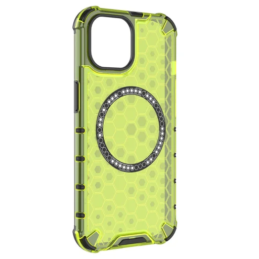  Honor 400 Lite Lime Zöld Techsuit HoneyComb Shield MagSafe kompatibilis tok - 3