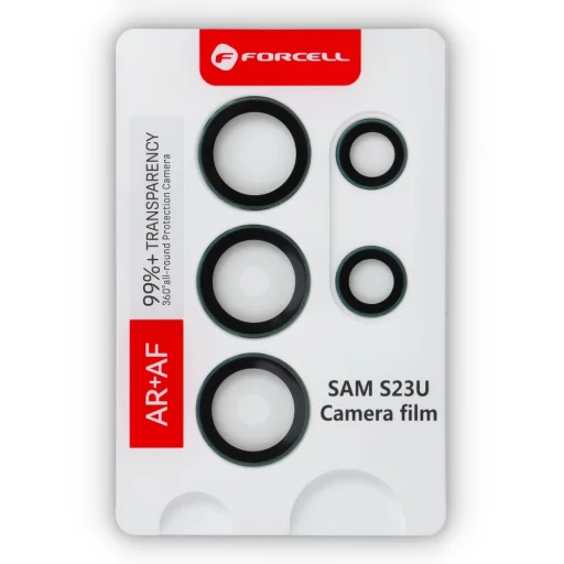 Forcell Premium Kamera Lencse Edzett Üvegfólia - Samsung Galaxy S23 Ultra Zöld - 4