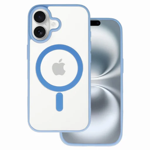  iPhone 17 Világoskék Akryl Színű Magsafe Tok - 1
