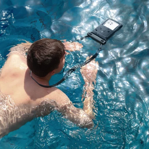  Univerzális vízálló Spigen A611P 2db lebegő tok matt fekete - 8