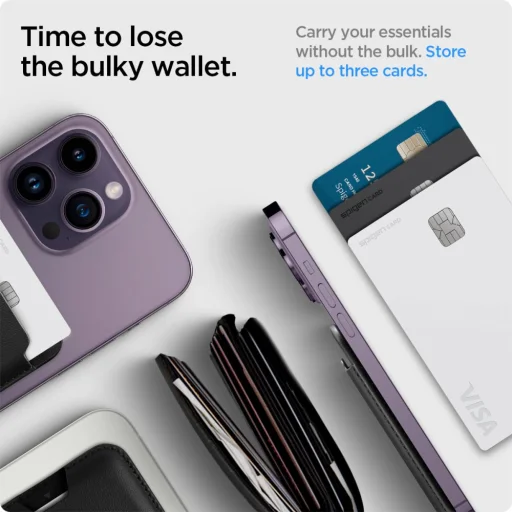 Spigen Valentinus Pro MagSafe pénztárca Fekete - 15