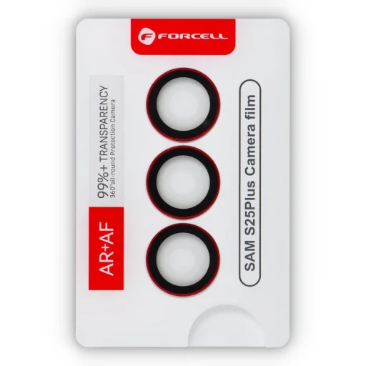 Forcell Premium kamera lencse edzett üveg - Samsung Galaxy S25 Plus Ezüst Árnyék, üvegfólia - 4