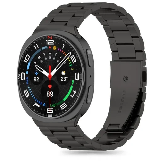 Tech-protect Stainless Samsung Galaxy Watch 8 / Classic (40 / 44 / 46 mm) Fekete óraszíj - 1