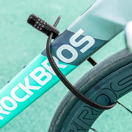 Rockbros 3240001001 biciklizár kombinációs - fekete - 13