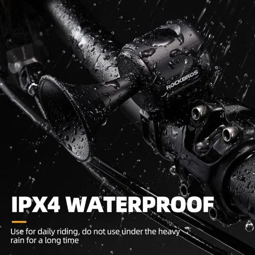 Rockbros 34210002001 elektronikus kerékpáros csengő - fekete - 5