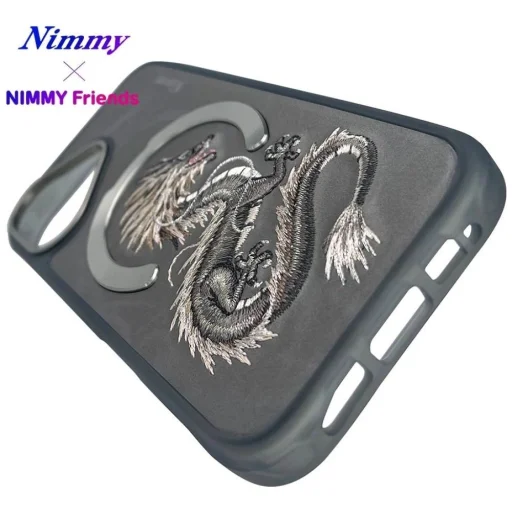 Nimmy Dragon MagSafe iPhone 16 tok - Szürke - 13