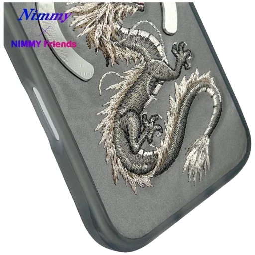 Nimmy Dragon MagSafe iPhone 16 tok - Szürke - 12