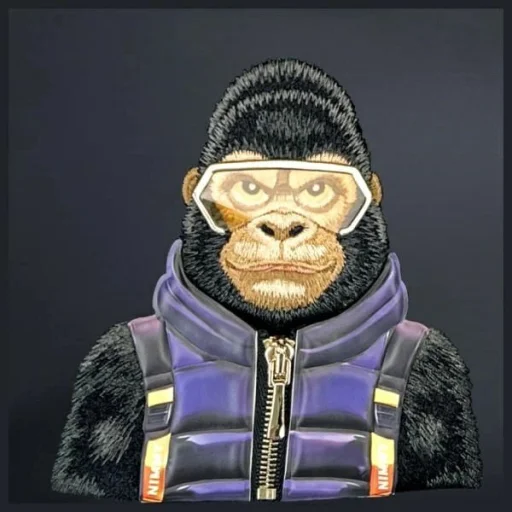 Nimmy Crossbody Cool&amp;Cute 2.0 Gorilla Válltáska - Fekete - 3