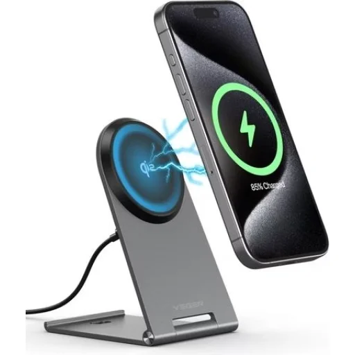 VEGER összecsukható vezeték nélküli töltő 15W Q7 fekete magsafe - 1