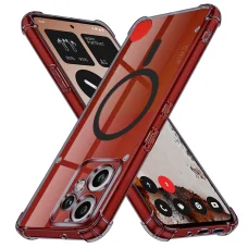  Ütésálló átlátszó szilikon MagSafe tok - Techsuit - Nothing CMF Phone 2 Pro - Füstfekete