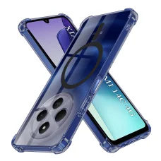  Xiaomi Redmi 14C / Poco C75 - Techsuit - Ütésálló Átlátszó Szilikon MagSafe Tok - Füstfekete. tok