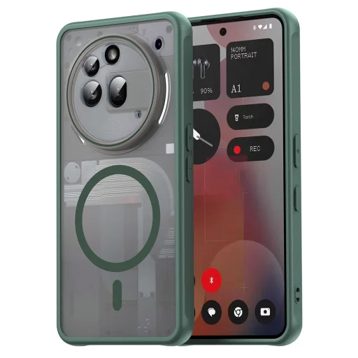  Techsuit - Nothing Phone (3a) Pro - HaloFrost II MagSafe - Zöld. tok - 1