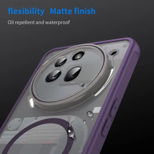  Nothing Phone (3a) Pro - Techsuit - HaloFrost II MagSafe tok - Lila - 6