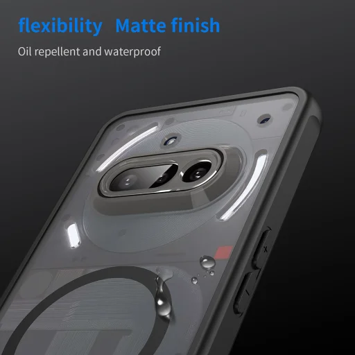  Techsuit - HaloFrost II MagSafe tok - Nothing Phone (3a) - Fekete. - 6