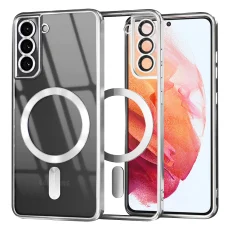 Techsuit - Luxus Kristály MagSafe tok - Samsung Galaxy S21 5G - Ezüst