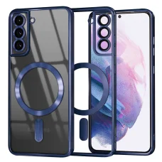 Techsuit - Samsung Galaxy S21 Plus 5G - Luxus Kristály MagSafe - Mélykék tok