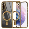  Samsung Galaxy S21 Plus 5G Arany Techsuit Luxury Crystal MagSafe tok thumbnail