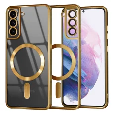  Samsung Galaxy S21 Plus 5G Arany Techsuit Luxury Crystal MagSafe tok