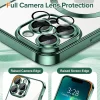 iPhone 13 Pro Max - Techsuit - Luxus Kristály MagSafe Tok - Mélyzöld tok thumbnail
