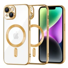 iPhone 14 - Techsuit - Luxus Kristály MagSafe - Arany tok