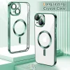 iPhone 14 Techsuit - Luxus Crystal MagSafe tok - Mélyzöld thumbnail