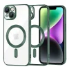 iPhone 14 Techsuit - Luxus Crystal MagSafe tok - Mélyzöld thumbnail