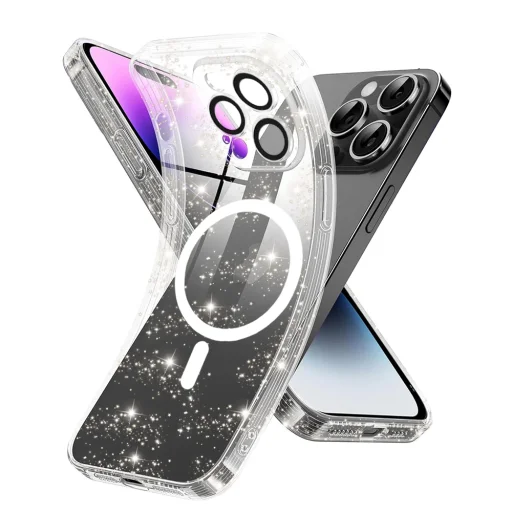  Techsuit - SparkleSkin MagSafe széria - iPhone 14 Pro - Átlátszó tok - 1