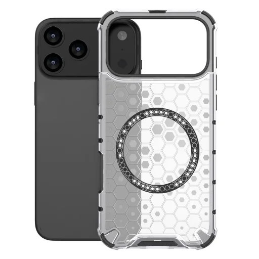  iPhone 17 Pro Fehér Techsuit HoneyComb Shield MagSafe tok - 2