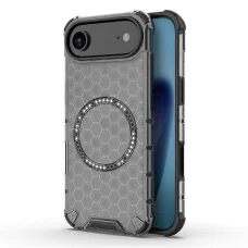  iPhone 17 Air Fekete  - Techsuit - HoneyComb Shield MagSafe tok